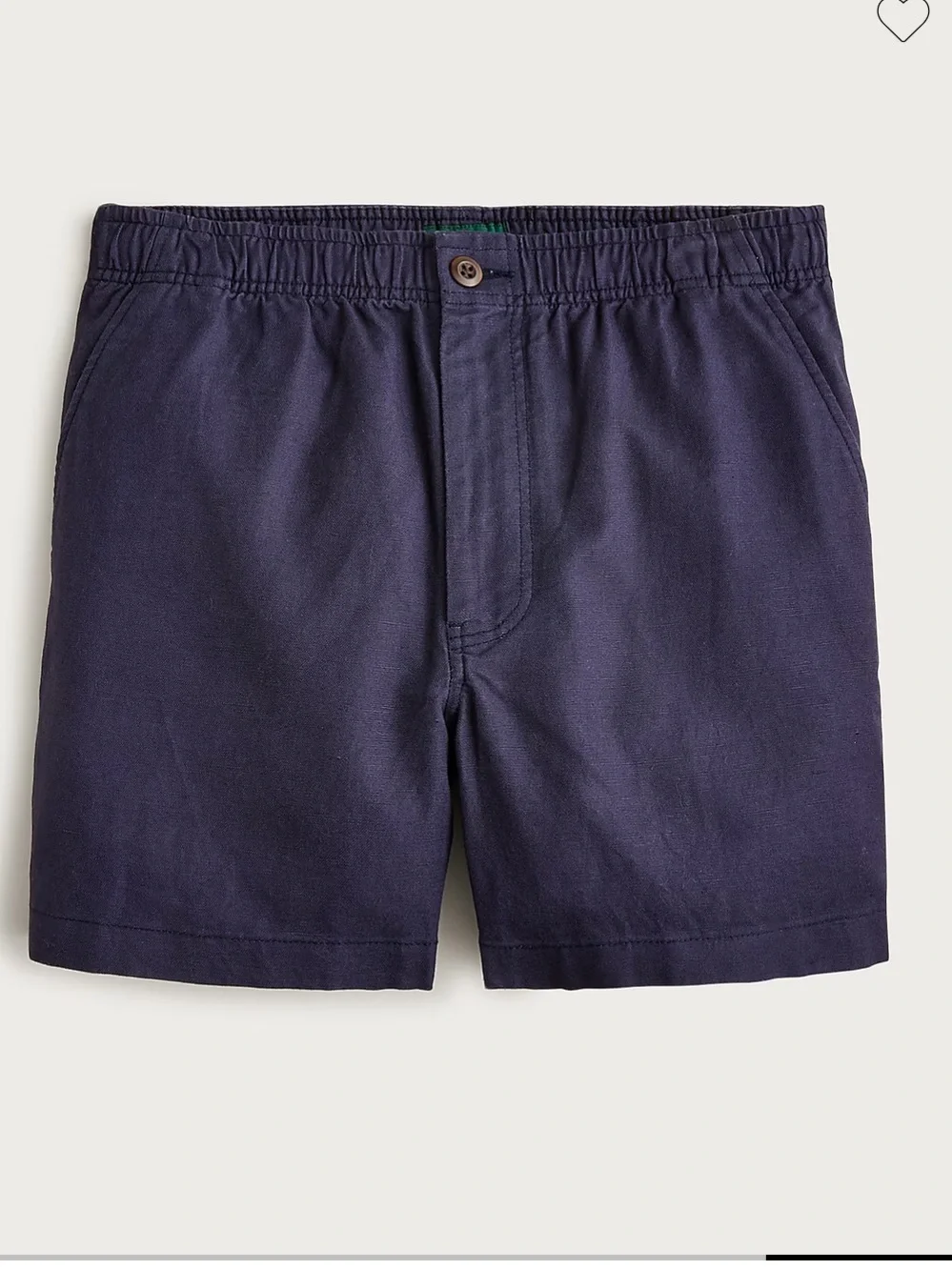 J.Crew 5.5” Pier Short in cotton-linen blend